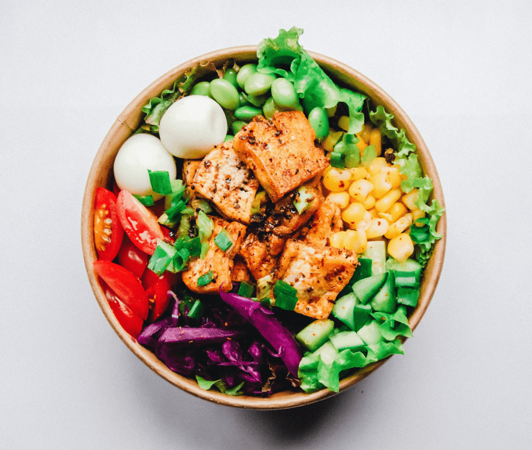 bowl of healthy food